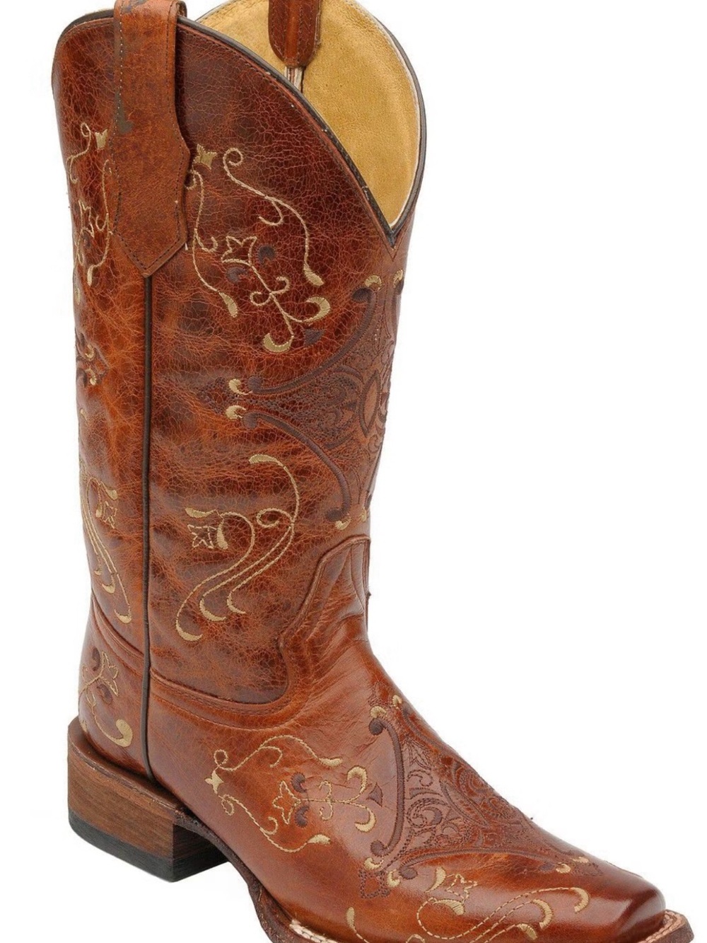 CIRCLE G WOMEN'S DIAMOND EMBROIDERED WESTERN BOOTS